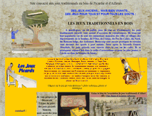 Tablet Screenshot of jeuxpicards.org